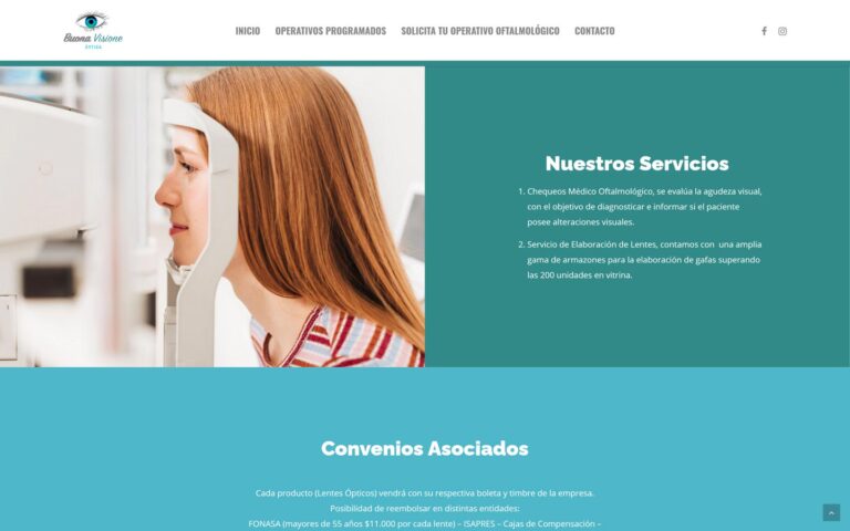 diseño de Sitio web buona visione